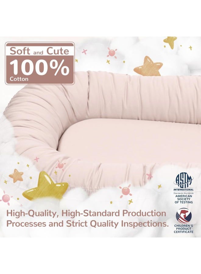EAQ Baby Lounger, Infant Lounger for Newborn,Portable Baby Nest Cover Breathable & Soft, Newborn Essentials - Image 3