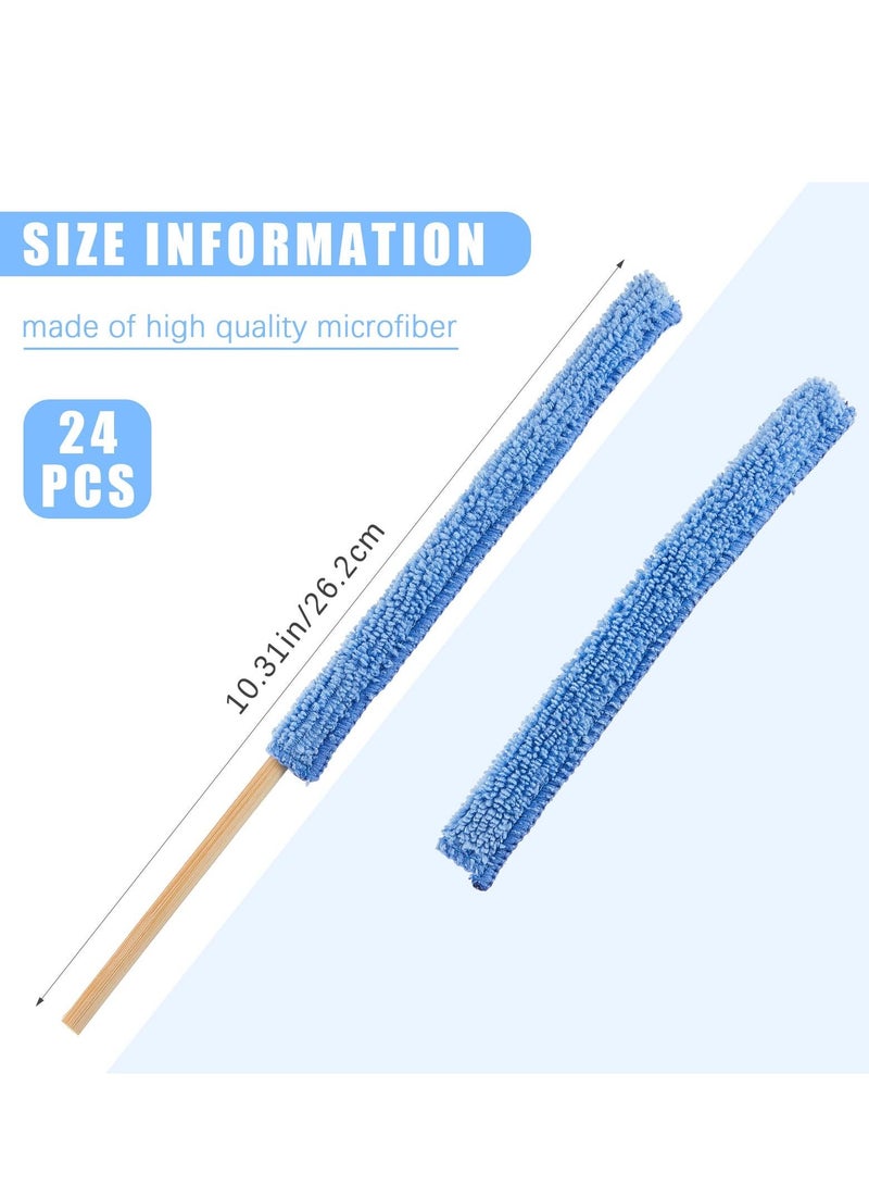 NIBEMINENT Microfiber Detail Duster Sticks Crevice Cleaning Tool Brush Dusters for Home Car Window The Smallest (24 Pieces) - Image 2