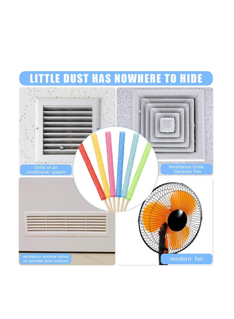 NIBEMINENT Microfiber Detail Duster Sticks Crevice Cleaning Tool Brush Dusters for Home Car Window The Smallest (24 Pieces) - Image 4