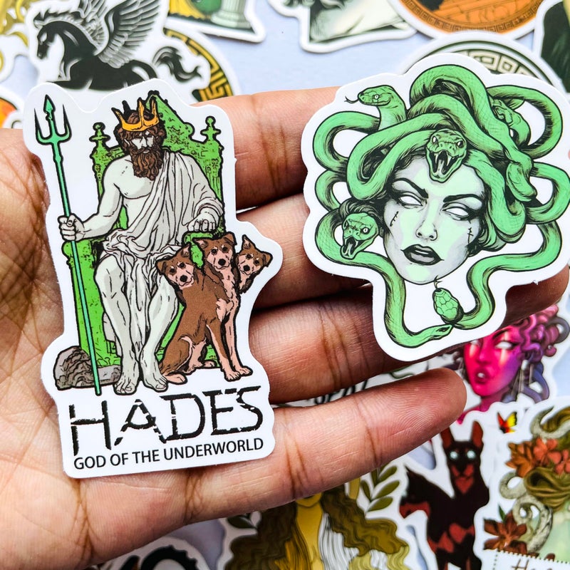 YOKSAS Vintage Greek Mythology History Stickers - 50Pcs Vinyl Waterproof Greece Stickers for Laptops,Water Bottles,Scrapbook,Journals - Image 3