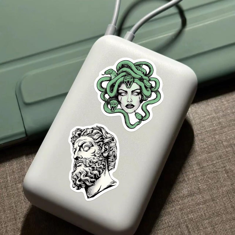 YOKSAS Vintage Greek Mythology History Stickers - 50Pcs Vinyl Waterproof Greece Stickers for Laptops,Water Bottles,Scrapbook,Journals - Image 5