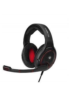 EPOS سماعة الألعاب GAME ONE من Sennheiser، صوت مفتوح، ميكروفون مضاد للضوضاء، قلاب لكتم الصوت، وسائد أذن مخملية فاخرة مقاس XXL، متوافقة مع أجهزة الكمبيوتر الشخصية وأجهزة Mac وXbox One وPS4 وNintendo Switch والهواتف الذكية - أسود.  - Image 1