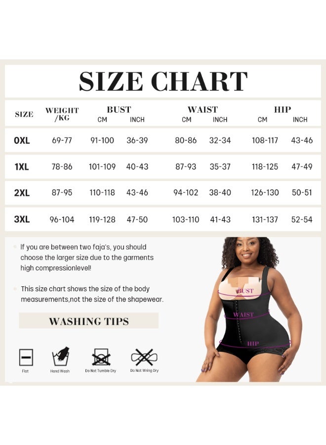 Stretch Mesh and Lace Body-Slimming Bodysuit with Buttoned Straps and Tightening Straps - Image 5