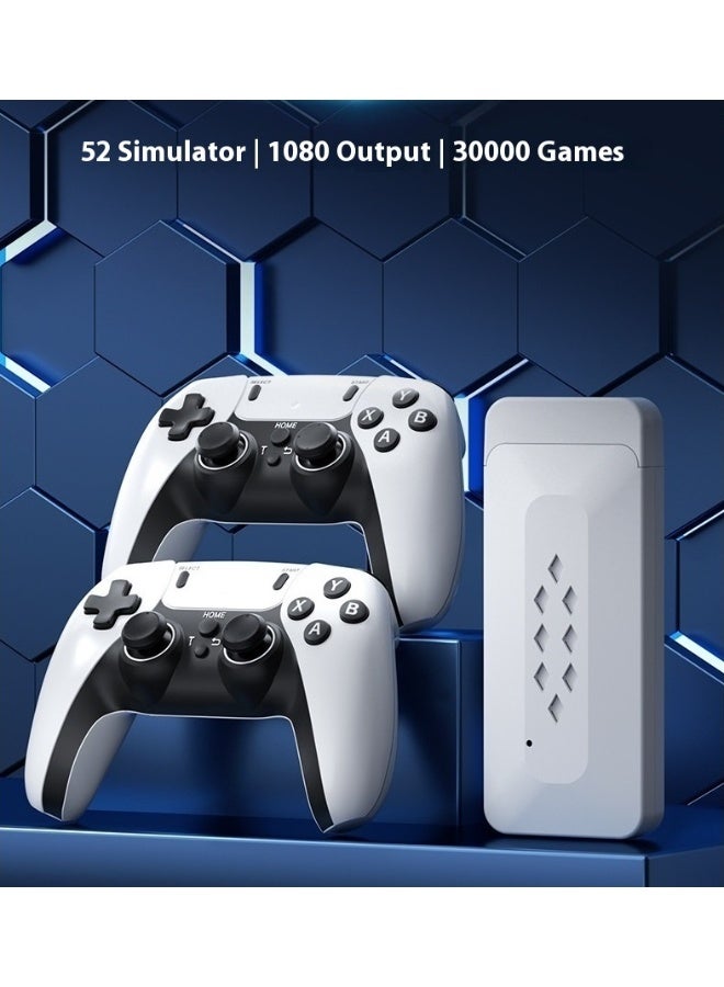 جهاز ألعاب فيديو كلاسيكي بدقة 4K عالية الوضوح | ذاكرة تخزين 128 جيجابايت مدمجة، أكثر من 40,000 لعبة كلاسيكية | وحدتا تحكم لاسلكيتان 2.4 جيجاهرتز | جهاز تلفاز جاهز للتوصيل والتشغيل لأجهزة PS1/GBA/Arcade/FC/SEGA - Image 3