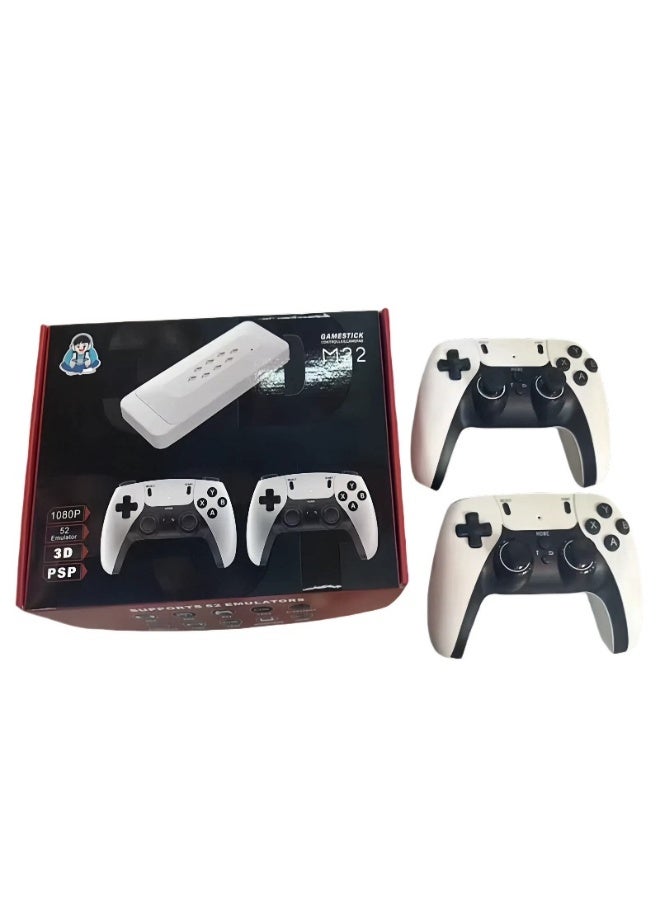 جهاز ألعاب فيديو كلاسيكي بدقة 4K عالية الوضوح | ذاكرة تخزين 128 جيجابايت مدمجة، أكثر من 40,000 لعبة كلاسيكية | وحدتا تحكم لاسلكيتان 2.4 جيجاهرتز | جهاز تلفاز جاهز للتوصيل والتشغيل لأجهزة PS1/GBA/Arcade/FC/SEGA - Image 1