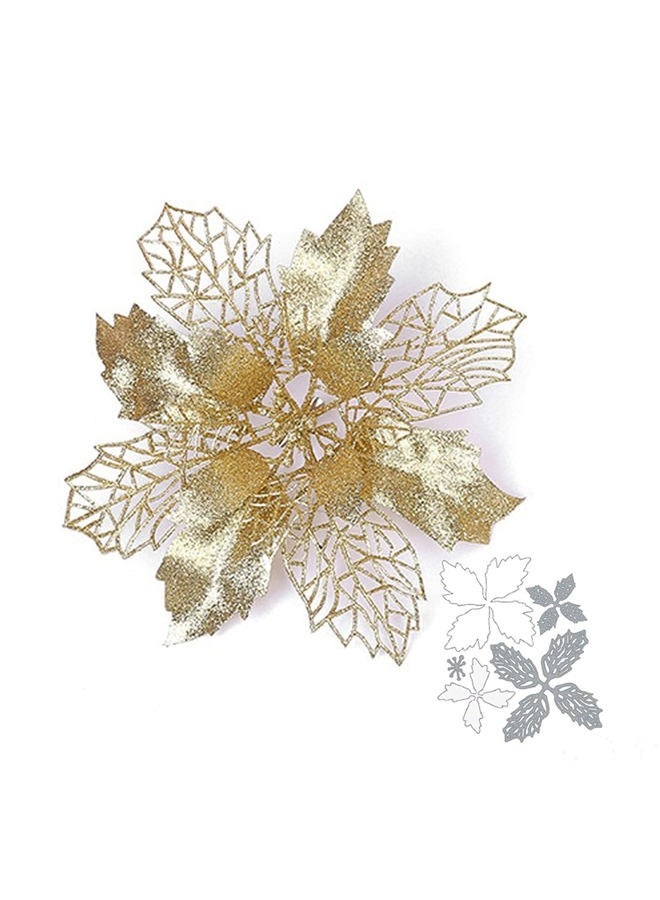 hinana 3D Flower Christmas Metal Die Cuts,Grite Lace Edge Flower Frame Cutting Dies Cut Stencils for DIY Scrapbooking Photo Decorative Embossing Paper Dies for Scrapbooking Card Making - Image 4