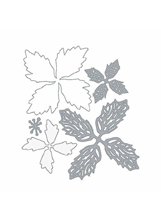 hinana 3D Flower Christmas Metal Die Cuts,Grite Lace Edge Flower Frame Cutting Dies Cut Stencils for DIY Scrapbooking Photo Decorative Embossing Paper Dies for Scrapbooking Card Making - Image 2