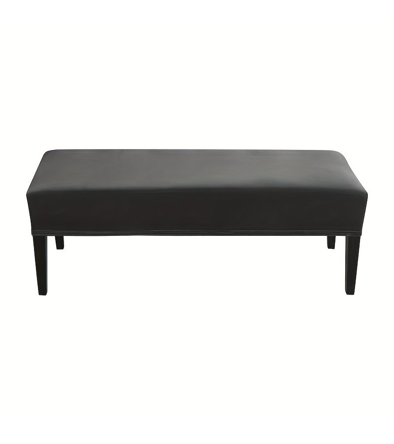 Beige Washable Elastic Bench Cover Soft And Removable For Home Office Hotel Use Style Protects Your Seating - Image 4