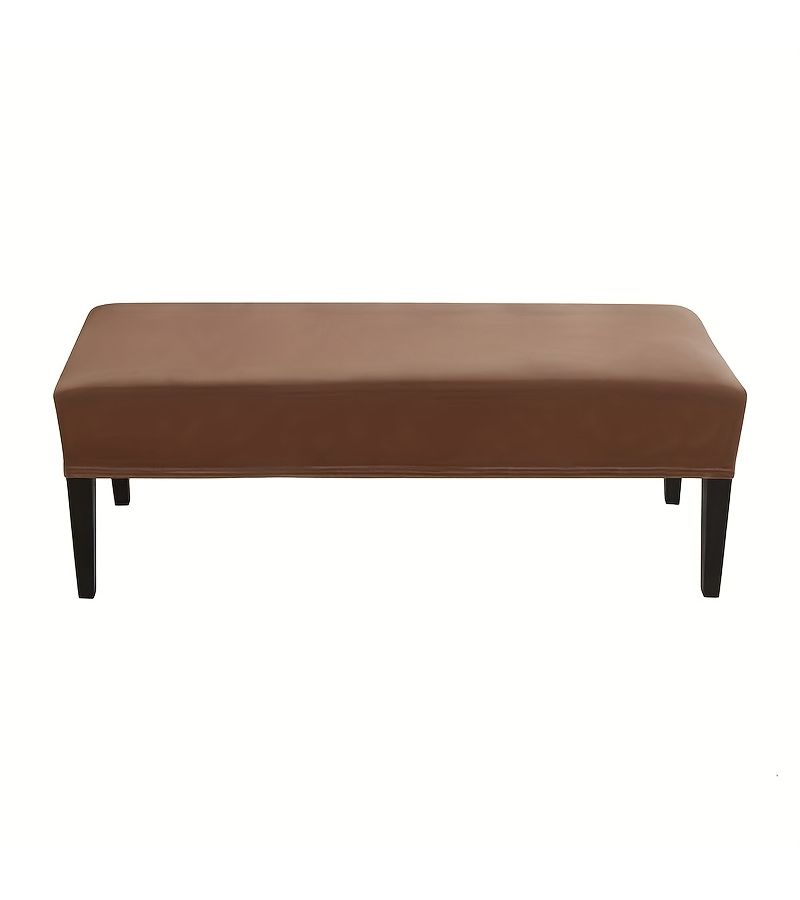 Beige Washable Elastic Bench Cover Soft And Removable For Home Office Hotel Use Style Protects Your Seating - Image 5