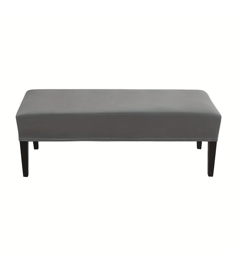 Beige Washable Elastic Bench Cover Soft And Removable For Home Office Hotel Use Style Protects Your Seating - Image 2
