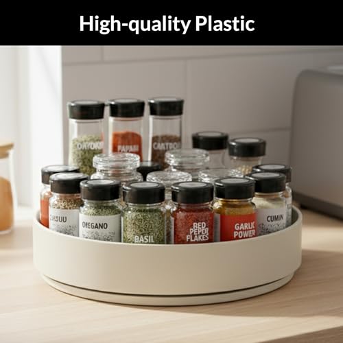 TENOM Spice Tray for Kitchen, Spice Tray Organiser, Spice Rack Organizer, Kitchen Organizer Rack, Spice Rack (White, 22 Cm) - Image 5
