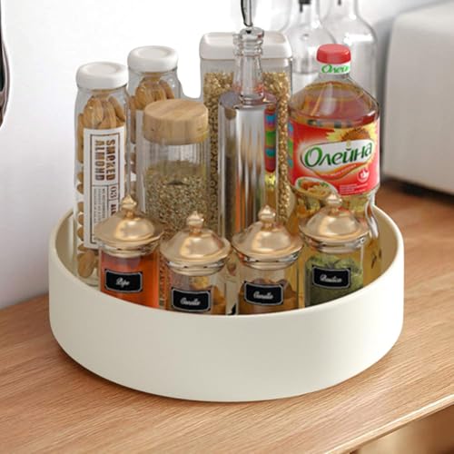TENOM Spice Tray for Kitchen, Spice Tray Organiser, Spice Rack Organizer, Kitchen Organizer Rack, Spice Rack (White, 22 Cm) - Image 1