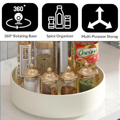 TENOM Spice Tray for Kitchen, Spice Tray Organiser, Spice Rack Organizer, Kitchen Organizer Rack, Spice Rack (White, 22 Cm) - Image 3