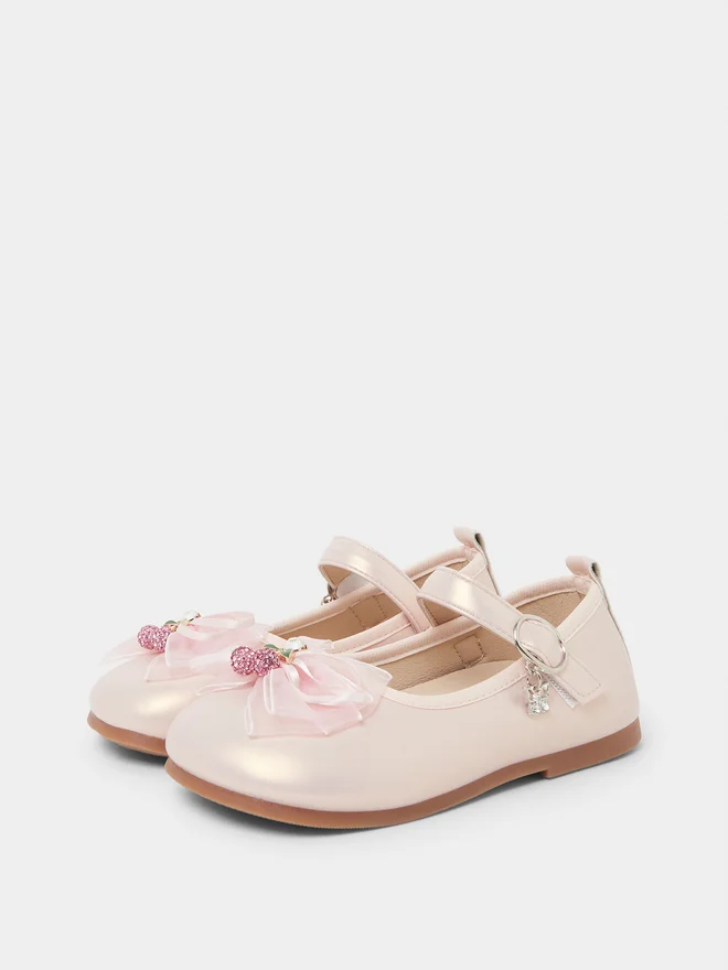 Styli Styli Girls Embellished Buckle Ballerina Shoes