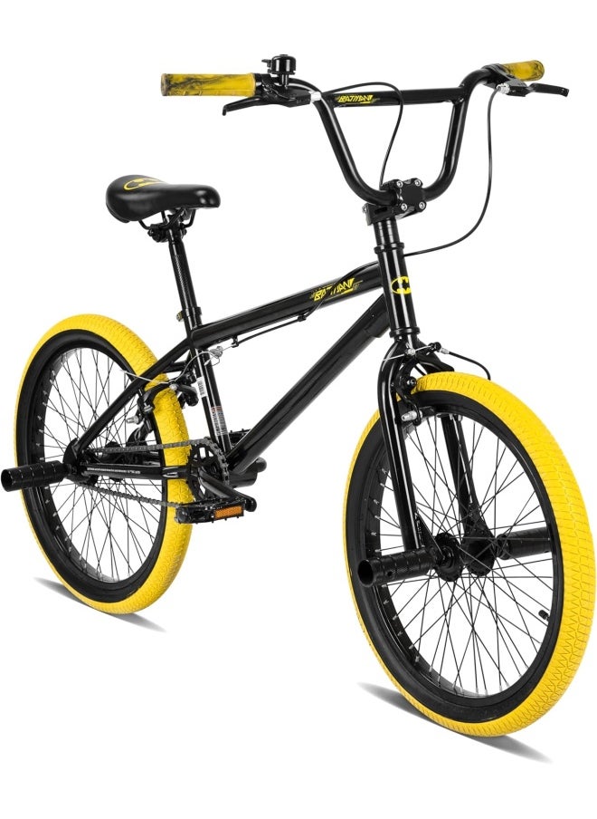 Spartan 20" Batman BMX Bicycle Line for Kids - Youth and Beginner-Level to Advanced Adult Riders - 20-Inch Wheels - Steel Frame - Black Colors  - Image 1