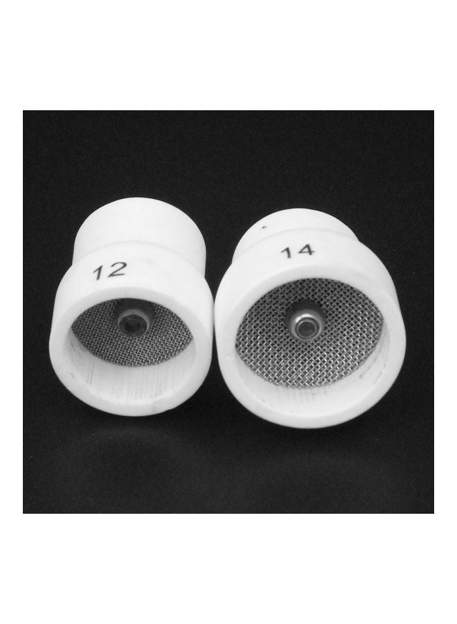 نيبمينينت زوج أغطية حلقات الفوهة لأعواد شعلة اللحام WP9/17/18/20/25/26 أبيض - Image 2