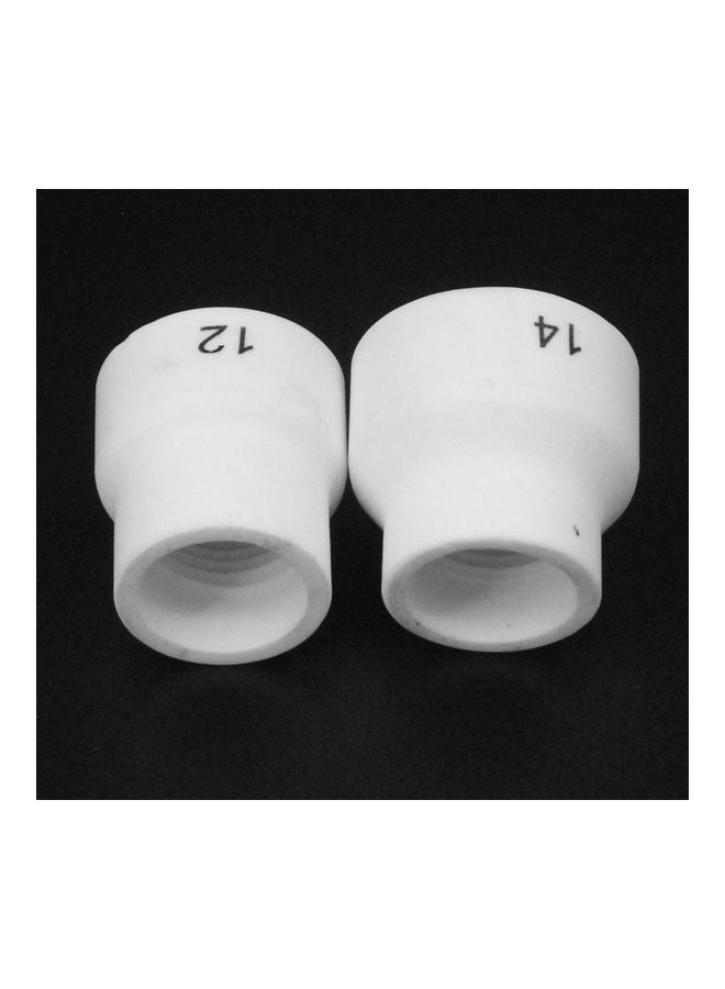 نيبمينينت زوج أغطية حلقات الفوهة لأعواد شعلة اللحام WP9/17/18/20/25/26 أبيض - Image 3