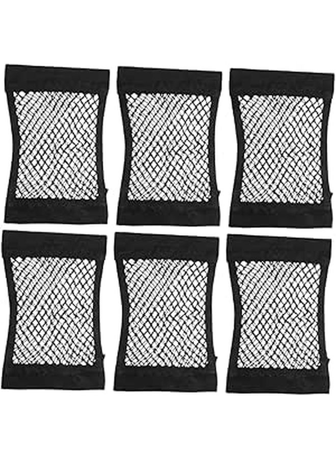 Cabilock 6pcs Car Trunk Organizer Net Double Layer Elastic Cargo Bag for SUV RV Truck - Image 1
