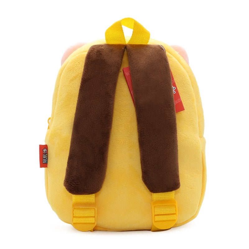 Plush Kids Backpack, Leopard Animal Design, Soft Lightweight School Bag for Toddlers and Preschool Kids - Image 4