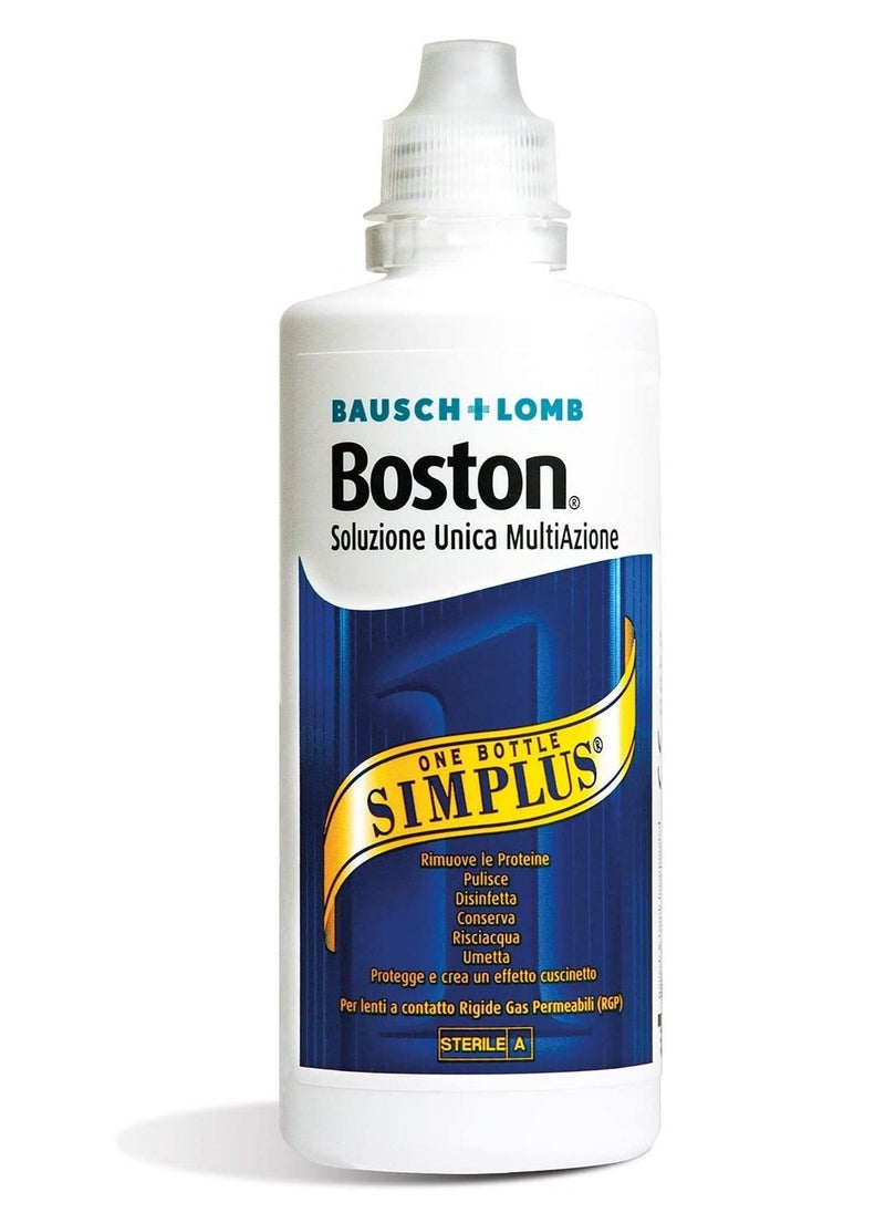 Boston - Bausch + Lomb Simplus Multi-Action Contact Lens Solution 120ml With Lens Case - Image 1