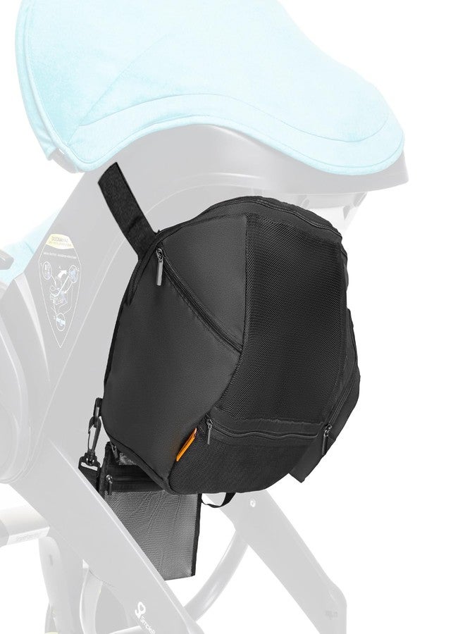 TRIPDAILY Storage Bag Compatible with Doona Car Seat Stroller, Stroller Accessories, Large Capacity, Diaper Bag Accessories, Wearable/Handle Backpack, Stroller Organizer Bag Carry-All Parent Organizer (Black) - Image 1