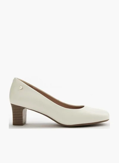 سيليست Solid Slip-On Pumps With Block Heel