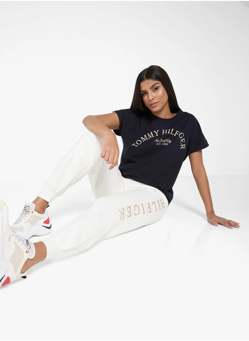 تومي هيلفيغر Cotton Graphic Sweatpants