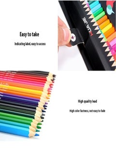 HUA JIE 24-Color Boxed Colored Pencils for Drawing & Coloring – Creative Art Supplies for Students, Smooth & Vivid Colors, Pre-Sharpened, Hexagonal Design  - Image 5