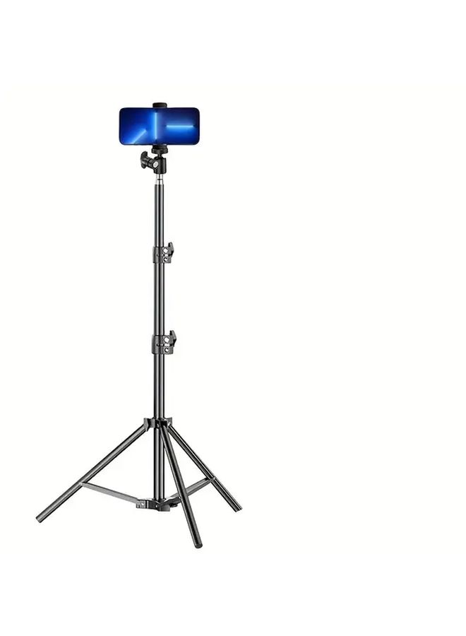 حامل أرضي ثلاثي قابل لضبط الارتفاع للهواتف الذكية وكاميرات DSLR للبث المباشر - Image 5