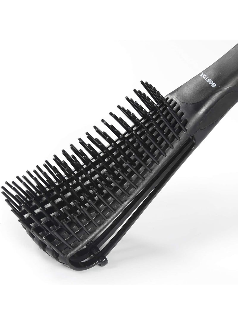 BESTOOL Detangle Hair Brush – No-Pain Flexible Bristle Brush for Natural, Curly and Wavy Hair Gentle on Wet or Dry Hair for Fast & Easy Detangling - Image 4