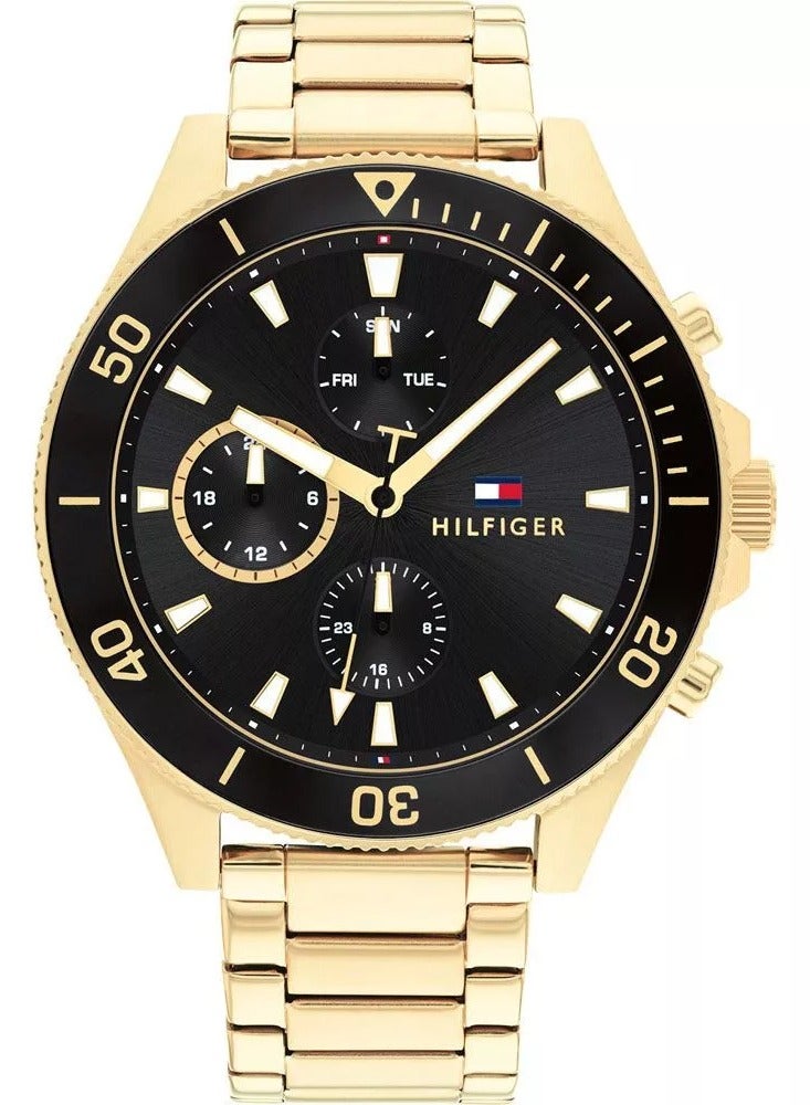 Tommy Hilfiger Plus Men's Quartz Stainless Steel and Link Bracelet Watch-1791919 46MM - Image 1