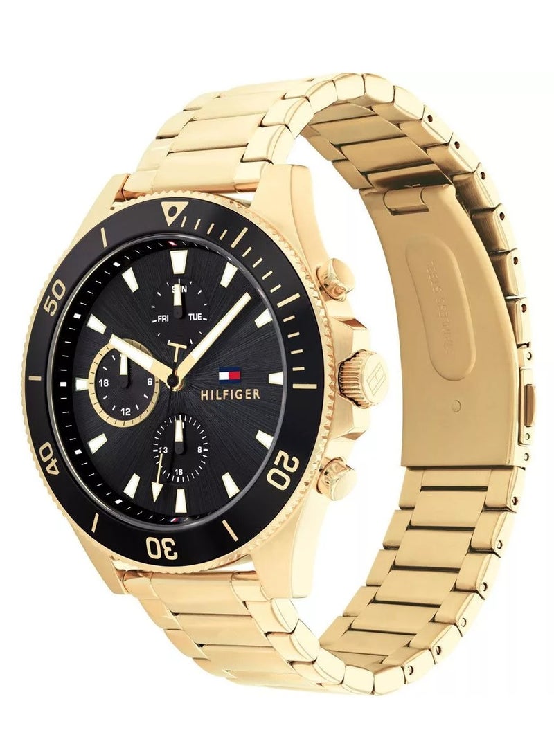 Tommy Hilfiger Plus Men's Quartz Stainless Steel and Link Bracelet Watch-1791919 46MM - Image 2