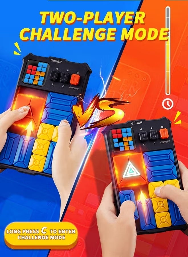 GiiKER Super Slide Puzzle Brain Teaser Games with 500+ Levels STEM Interactive Handheld Games Console, Educational Kid Teens Toys,Travel Relax Brain Game, Board Toys for Birthday Gifts for All Ages - Image 4