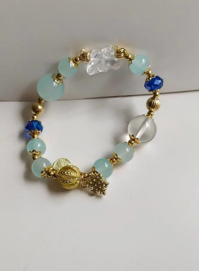 Take Two  Blue Beaded Bracelet for Women | Best Price UAE