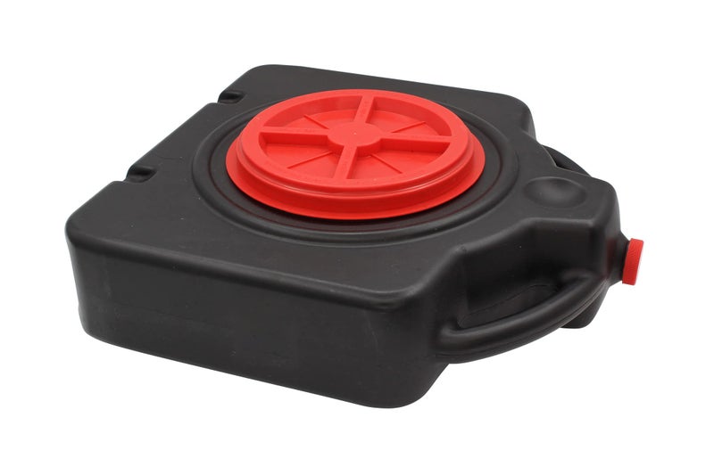 LubriMatic 75-764 Plastic Drain Pan w/ Lid - 15 Quart - Image 2