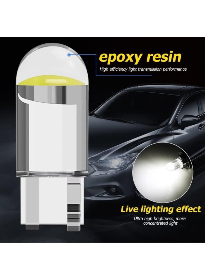 30 PCS 194 LED Light Bulbs 6000K White, 168 2825 W5W T10 Wedge COB LED Replacement Bulbs, Dome Map Door Courtesy License Plate Lights, 0.36W 12V Error Free Interior Bulbs for Cars (White) - Image 5