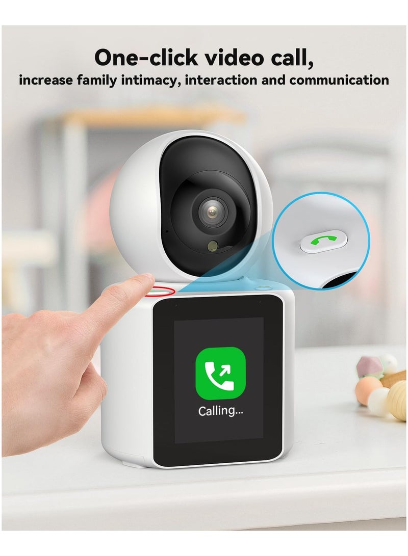 MHR Wireless Security Camera with Two-Way Video Calling, HD WiFi Surveillance Camera with Motion Detection, Night Vision & App Control for Home & Office - Image 1