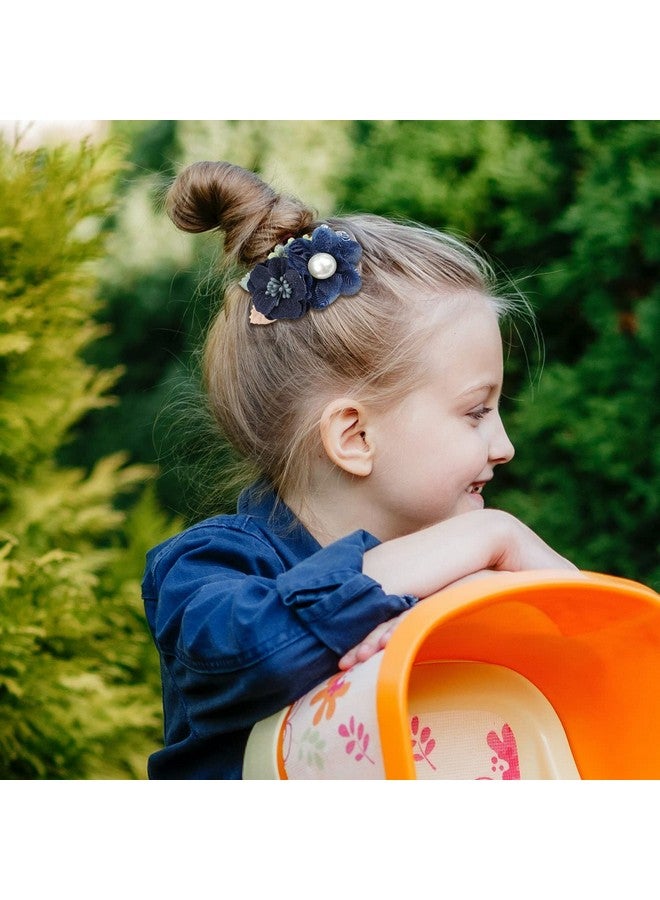 Cinaci 9 Pack Delicate Vintage Floral Rose Flower Alligator Hair Clips Brides Barrettes Accessories For Baby Girls Infants Toddlers Kids Teens Princess - Image 3