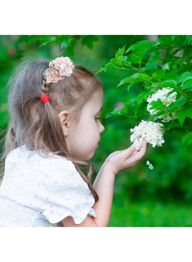 Cinaci 9 Pack Delicate Vintage Floral Rose Flower Alligator Hair Clips Brides Barrettes Accessories For Baby Girls Infants Toddlers Kids Teens Princess - Image 4