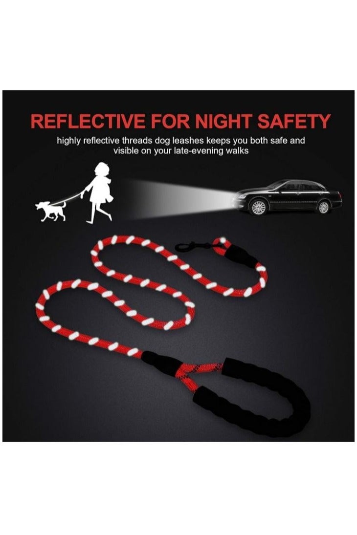 حبل عاكس قوي للكلاب والحيوانات الأليفة يستخدم خيوط عاكسة مميزة للحيوانات الأليفة الصغيرة إلى الكبيرة - Image 4