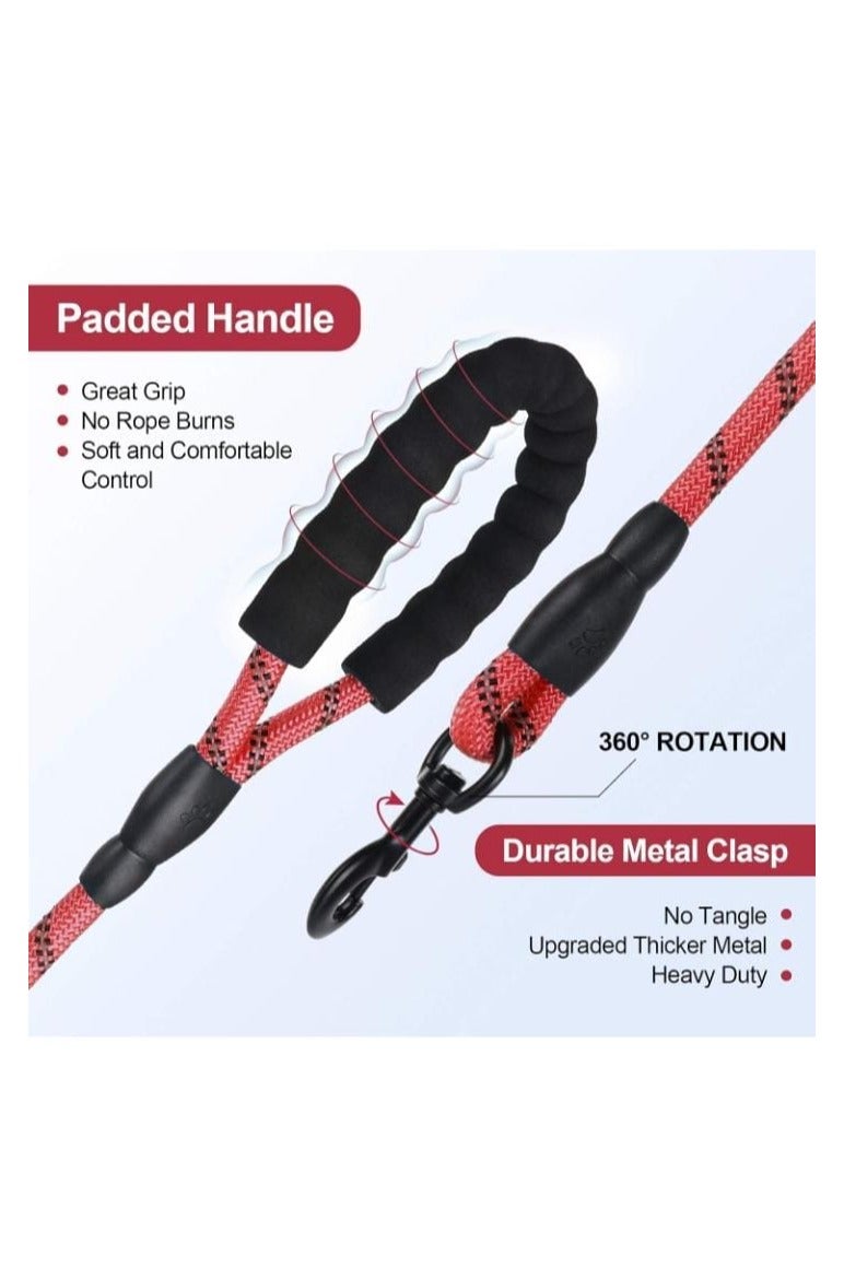 حبل عاكس قوي للكلاب والحيوانات الأليفة يستخدم خيوط عاكسة مميزة للحيوانات الأليفة الصغيرة إلى الكبيرة - Image 3