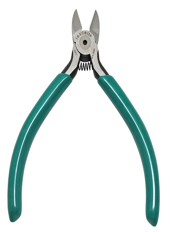 iexcell 4.5" Side Cutter Diagonal Wire Cutting Pliers Nippers Repair Tool, Green, Chrome-Vanadium Steel - Image 3