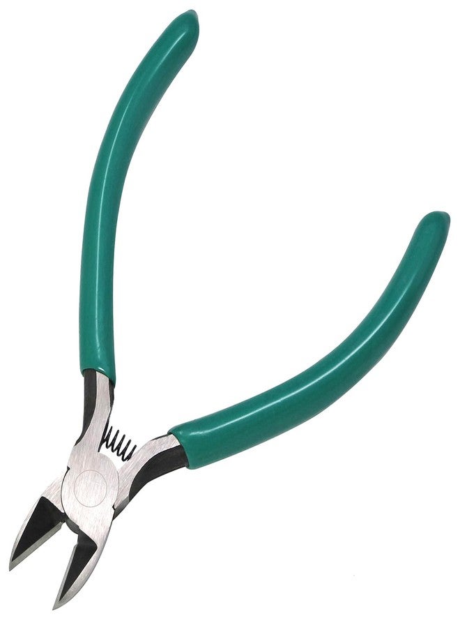 iexcell 4.5" Side Cutter Diagonal Wire Cutting Pliers Nippers Repair Tool, Green, Chrome-Vanadium Steel - Image 5