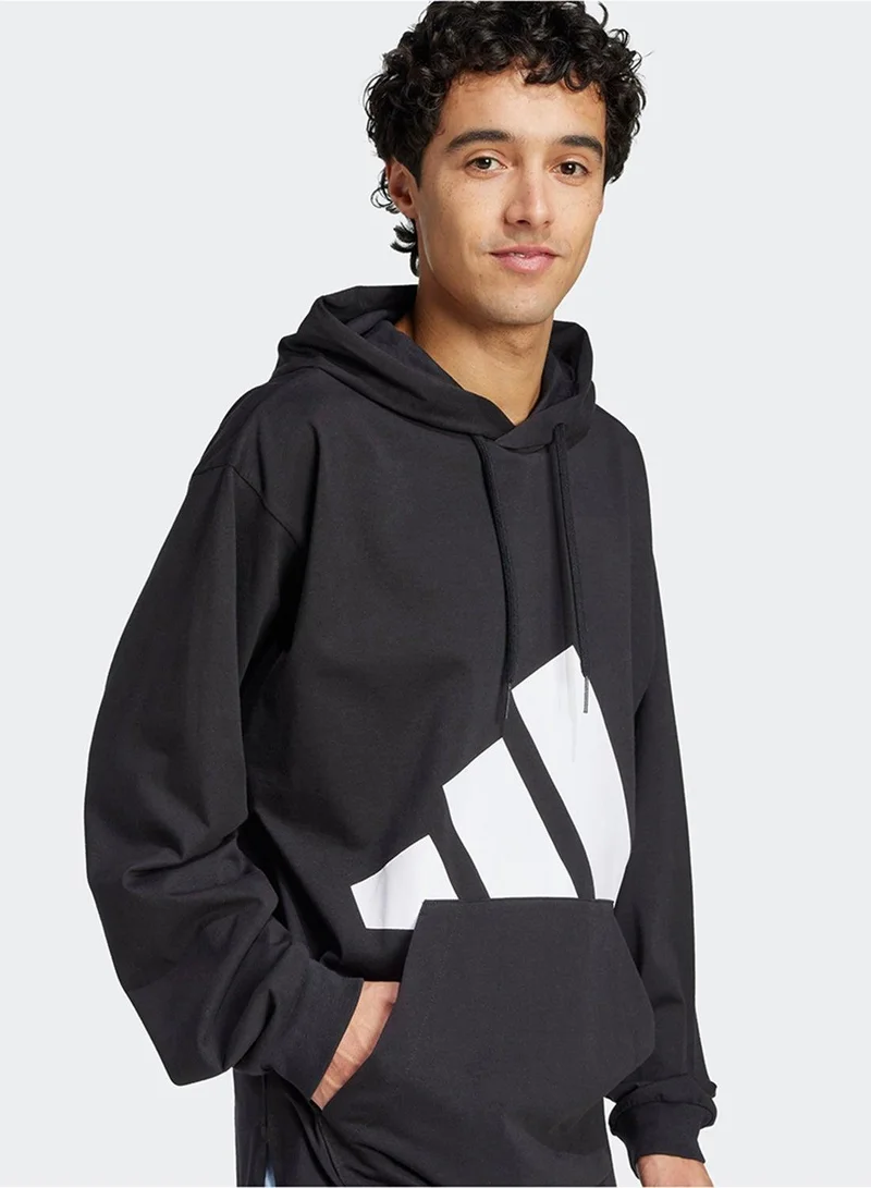 Adidas essentials big logo single men hooded sweatshirt