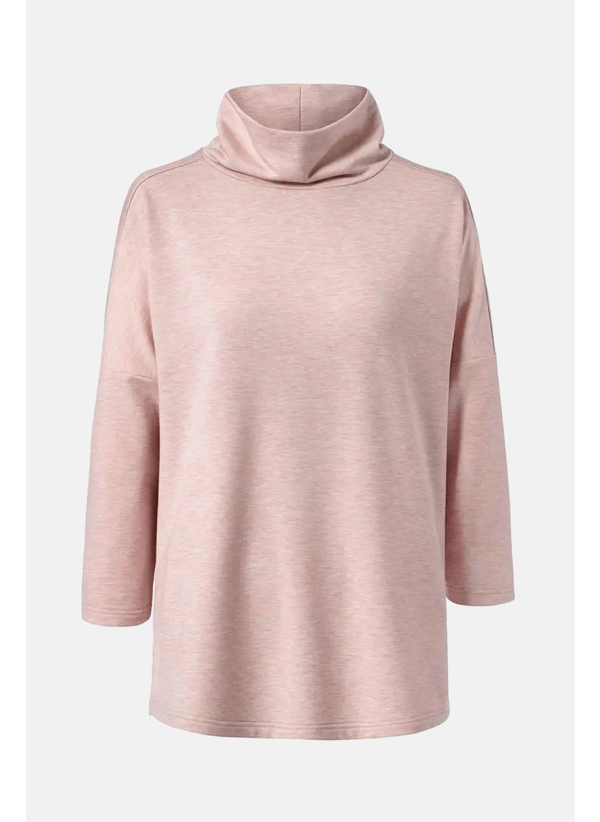 Tchibo Women Long Sleeves Heather Sweatshirt, Pink  - Image 2