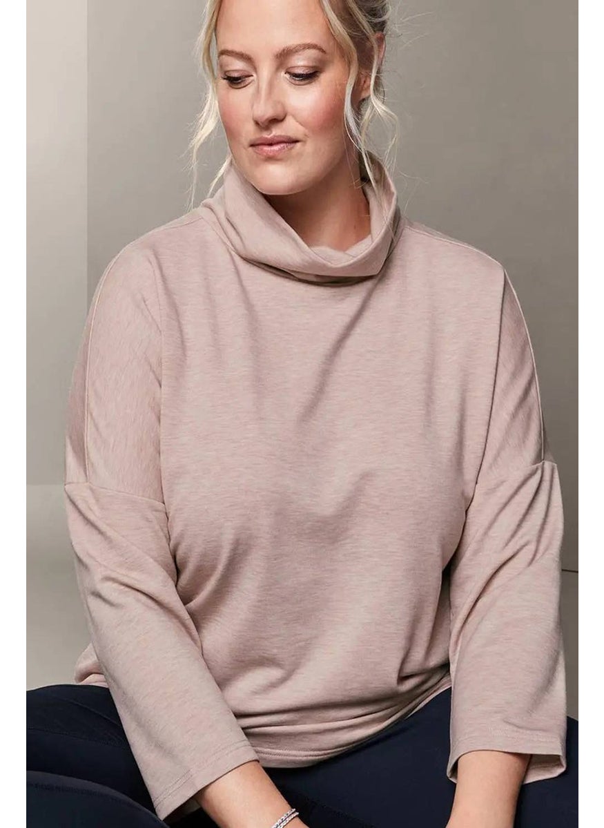 Tchibo Women Long Sleeves Heather Sweatshirt, Pink  - Image 1