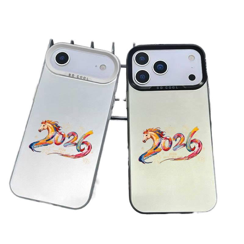 iPhone 14 Plus Case , Laser , Cover for iPhone 14 14 Plus 14 Pro 14 Pro Max , PC , Year of the Horse 2026 Pattern - Image 2