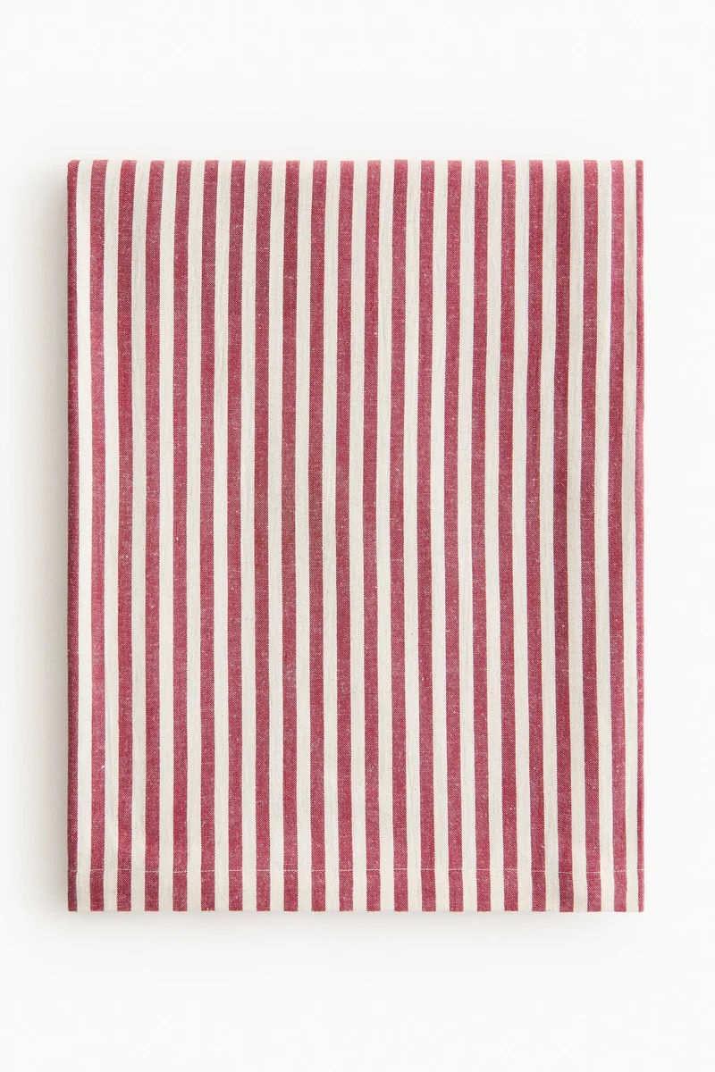 اتش اند ام مفرش طاولة مخطط