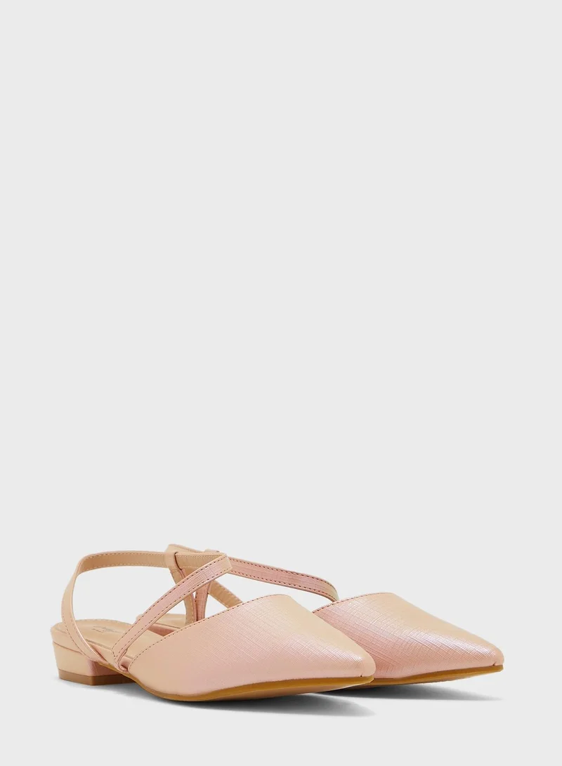 Ginger Shiny Pointed Flat Shoe