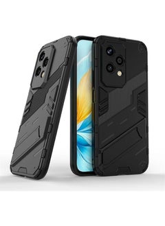 Generic Honor 200 Lite 5G Case, Anti-Fall Drop Protection, Hybrid Heavy Duty Protection Shockproof Defender with Invisible Kickstand Armor Case for Honor 200 Lite 5G, Black  - Image 1